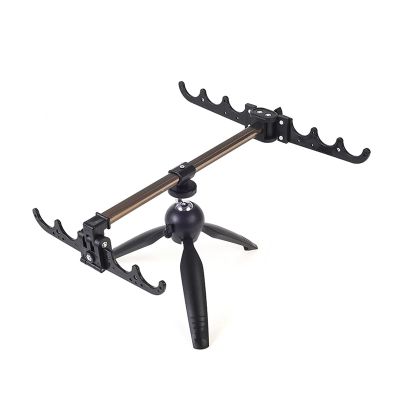 DYPASA Fishing Pole Holder Fishing Rod Rack Fishing Pole Support Holder Camera Tripod Stand Stainless Steel Winter Ice Fish Rod Triangle Fort Bracket Angling Tool Fishing Rod Storage Rack