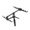 DYPASA Fishing Pole Holder Fishing Rod Rack Fishing Pole Support Holder Camera Tripod Stand Stainless Steel Winter Ice Fish Rod Triangle Fort Bracket Angling Tool Fishing Rod Storage Rack view 1