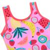 Girls Swimsuit One Piece UPF 50+ Floral Skirted Bathing Suit Modest Beach Swim Dress S363_Fruits_104/110 view 2