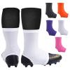 Spats Football Cleat Covers,Youth Cleat Covers Football Keeps Dirt/Turf Debri Out,Bike Cleat Covers,Cleat Sleeves For Football Soccer Lacrosse Kids Teenagers Youths Adults.Cleat Cover (White, Medium) view 1