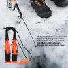 HOHXFYP 2 Pcs/Set Fishing Ice Picks, Robust Stainless Steel Ice Fishing Safety Picks, Compact Portable Life Saving Ice Pick with Robust ABS Plastic Handle (S-Black) view 3