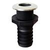 Boat Thru-Hull Fitting Drain for 1-1/2" I.D. Hose - Marine-Grade Plumbing Connector for Bilge Pump, Livewell, and Drain Lines
