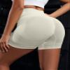 OVESPORT 3 Piece Workout Shorts for Women Seamless Scrunch Butt Lifting High Waisted Yoga Gym Booty Running Short Pants view 4