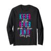 Keeper Of The Gender Pink Or Blue Auntie Loves You Reveal Long Sleeve T-Shirt view 1