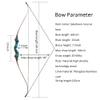 60 Inch Black Hunter Original Recurve Bow 20-60lbs Traditional Wood Longbow Right and Left Handed American Hunting Longbow for Outdoor Hunting Shooting (40 Lbs, Blue/Left Handed) view 2