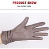 Women's Classic Stretch Leather Touch Screen Gloves, Fleece Lined Women's Gloves view 4