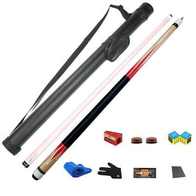 Pool Cue Stick Set for Snooker, Black 8, Nine Ball, and More,145CM,Maple Wood Material(Color:EE,Size:Big Club Head)