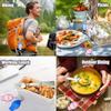 2PCS Folding Fork And Spoon Set With Case Portable Folding Tableware Set Portable Cutlery for Travel, Camping And Picnic view 3