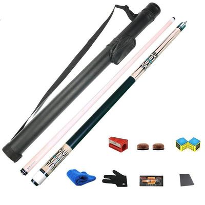 Pool Cue Stick Set for Snooker, Black 8, Nine Ball, and More,145CM,Maple Wood Material(Color:CC,Size:Middle Head)