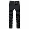 NOVOCCT Mens Dress Pants - Slim Fit Mens Casual Pants - Flat Front Stretch Skinny Business Casual Dress Chinos Pants for Men (Black - 881-A, 42) view 1