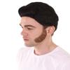 HPO Men's Self Adhesive Novelty Lamb Chop Sideburns - 100% Human Hair Brown Fake Mutton Chops Facial Hair | Realistic Reusable Costume Accessory for Adults, Perfect for Theater view 2