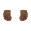 HPO Men's Self Adhesive Novelty Lamb Chop Sideburns - 100% Human Hair Brown Fake Mutton Chops Facial Hair | Realistic Reusable Costume Accessory for Adults, Perfect for Theater view 4