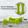 Saorzon Dumbbells Set of 2 Exercise Fitness Dumbbell for Home Gym Free Weights Hand Hex Dumb Bells Green 4LB view 4