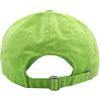 1 Pcs of Solid Plain Washed Dad Hat Cotton Style Baseball Ball Cap (Lime) view 3