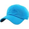 1 Pcs of Solid Plain Washed Dad Hat Cotton Style Baseball Ball Cap (Aqua) view 1