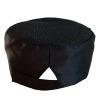 Unisex Chef Hats Adjustable Kitchen Cooking Caps with Breathable Mesh Top Food Service Caps for Adults Black A view 1