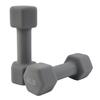 Saorzon Dumbbells Set of 2 Exercise Fitness Dumbbell for Home Gym Free Weights Hand Hex Dumb Bells Gray 4LB view 1