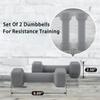 Saorzon Dumbbells Set of 2 Exercise Fitness Dumbbell for Home Gym Free Weights Hand Hex Dumb Bells Gray 4LB view 4