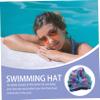 BIUDECO Women Stylish Swimming Hat Elastic Bathing Cap for Hair Comfortable Dry Design for Swimming Pools and Beach Activities Turban Style view 4