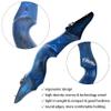 ZSHJGJR Archery 60 Inch Black Hunter Original Recurve Bow for Adults American Hunting Longbow Archery Bow 20-60lbs Right Handed for Archery Hunting Shooting Practice (30lbs, Diamond Blue) view 4