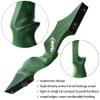ZSHJGJR 60 Black Hunter Original Recurve Bow for Adults American Hunting Longbow Archery Bow 20-60lbs Right Handed for Archery Hunting Shooting Practice (Green, 45lbs) view 4