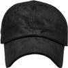 1 Pcs of 6 Panel Suede Dad Hat Baseball Classic Adjustable Soft Plain Cap (Black) view 1