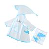 Raincoat Girls Size Children's Raincoat Boy Girl Cartoon Rabbit Pattern Eva Transparent Poncho with (Blue, 4-5 Years) view 1