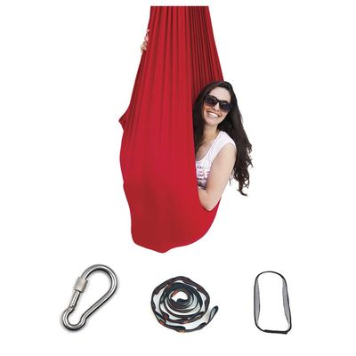 Aerial Yoga Swing Set, Aerial Yoga Hammock Flying Swing Anti-Gravity Yoga Belts for Yoga Training Yoga Belt Red