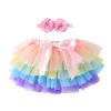 Baby Girls Soft Fluffy Tutu Skirt Party Carnival Toddler Girl Mesh Tutu Bowknot Princess Skirt (Purple, 12-24 Months) view 1