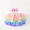 Baby Girls Soft Fluffy Tutu Skirt Party Carnival Toddler Girl Mesh Tutu Bowknot Princess Skirt (Purple, 12-24 Months) view 2