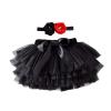 Baby Girls Soft Fluffy Tutu Skirt Party Carnival Toddler Girl Mesh Tutu Bowknot Princess Skirt Baby (Black, 6-12 Months) view 1