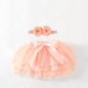 Baby Girls Soft Fluffy Tutu Skirt Party Carnival Toddler Girl Mesh Tutu Bowknot Princess Skirt Baby (RD2, 0-6 Months) view 2