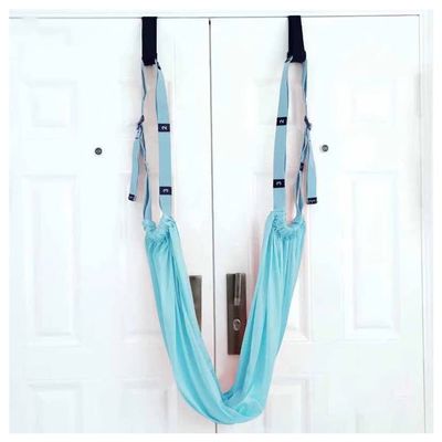 Opaeroo Aerial Yoga Hammock Swing Door Reverse Rope Stretch Belt Flexibility Stretch Leg Stretch Belt Ballet Dance Gymnastics Coach A Blue