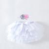 Baby Girls Soft Fluffy Tutu Skirt Party Carnival Toddler Girl Mesh Tutu Bowknot Princess Skirt Baby (White, 0-6 Months) view 2