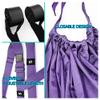 Yoga Wall Rope Aerial Yoga Hammock Swing Door Reverse Rope Stretch Belt Flexibility Stretch Leg Stretch Belt Ballet Dance Gymnastics Coach A Pink view 3