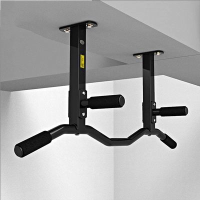 JYDQM Fitness Training Pull Up Bar for Men & Women Multi Grip Pull Up Bar Upper Body Workout Bar Ceiling Mounted Fitness Chin Up Frame with 4 Grip Positions Support Up to 300KG (Size : B)