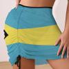 Adugen Origei Bahamas Flag Women's Beach Skirt Blouse Skirt Triangle Bathing Swimsuit Beach Party M view 2