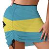 Adugen Origei Bikini Bahamas Flag Bathing Suit Women's Swimwear Beach Skirt Blouse Skirt Tummy Control Swimsuits S view 1