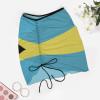 Adugen Origei Bikini Bahamas Flag Bathing Suit Women's Swimwear Beach Skirt Blouse Skirt Tummy Control Swimsuits S view 3