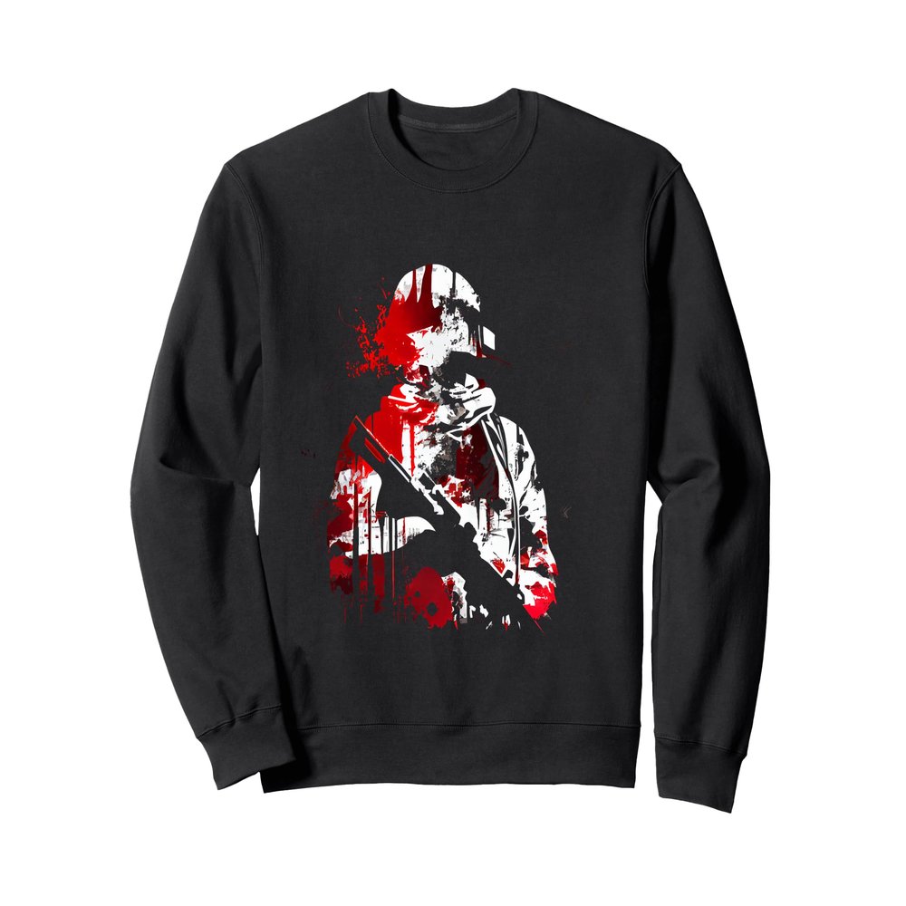 USA Sniper Sniper Patriot Soldier Military Army USA Flag Sweatshirt