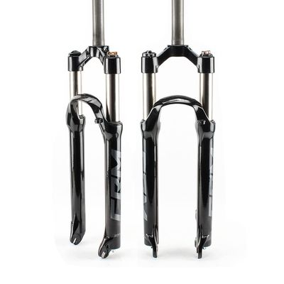 BOXKAT Manual Lockout Mechanical 26/27.5/29 Inch Mountain Bike Front Fork 28.6mm Straight Tube Black Mountain Fork Accessories (Color : Grey Label, Size : 27.5inch)