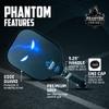 Phantom Pickleball Paddle Eternal 14mm - Carbon Fiber - USA Pickleball Approved - Max Grit and Spin Elongated Body Pickle Ball Paddle - Lightweight Pickleball Racket with Polypropylene Core view 4