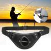 Fishing Fighting Belt,PU Leather Black Adjustable Rotatable Fishing Fighting Waist Belt Rod Pole Holder Professional Fishermen Accessory view 2