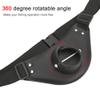 Fishing Fighting Belt,PU Leather Black Adjustable Rotatable Fishing Fighting Waist Belt Rod Pole Holder Professional Fishermen Accessory view 4