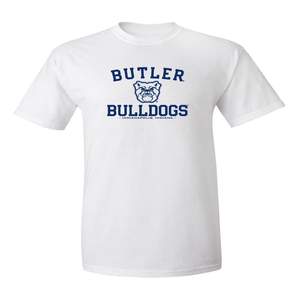 CornBorn Butler University Apparel - Butler T Shirt - Arch Primary Logo - White - 2X-Tall