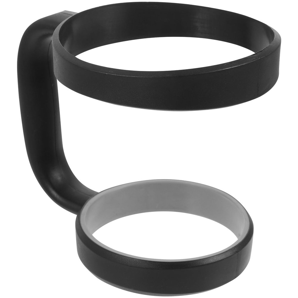 Cabilock 5 Colors Anti-Slip Adjustable Tumbler Travel Handle 30 Oz Stainless Steel Cup Holder for Mug, Travel Cup Tumbler Cup, Black (7M122815F9172F)