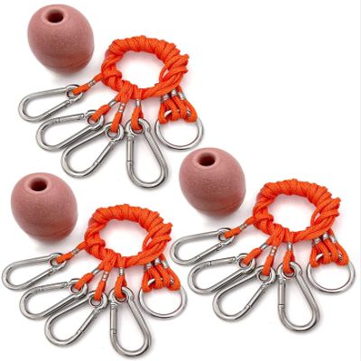 AirFly 4 Arm Harness for Crab Trap with 304 Stainless Steel Hooks and Buoy Float, Combo (3pcs)