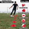 Disc Soccer Cones for Training Kids - 200,100,50 Small Plastic Cones for Sports Training - Flexible Conos for Soccer Practice Equipment, Basketball & Football Drills Equipment (Red - 24 Pack) view 3