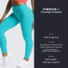 Aoxjox High Waisted Workout Leggings for Women Trinity Yoga Pants 26.5" (Cascade Blue, XX-Small) view 3