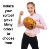 TeeLiy Softball and Baseball Glove Lace Kit - Mitt Leather Lacing Repair in Baseball Gloves - Deluxe Relacing - 2 Leather Laces (Birch) view 4
